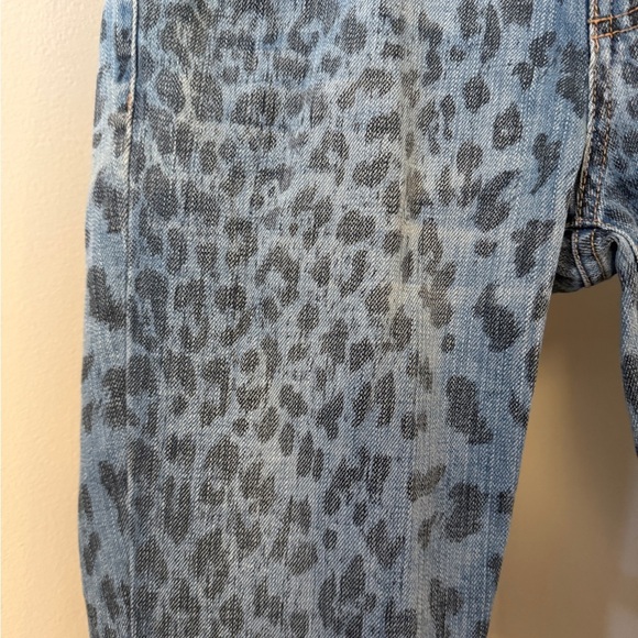 CURRENT ELLIOTT The Rolled Skinny Jeans in Indigo Leopard Size 28 - Picture 5 of 8